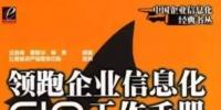 CIO書籍推薦：領(lǐng)跑企業(yè)信息化CIO工作手冊(cè)