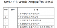 第六批46家！廣東擬列入售電公司目錄企業(yè)公示（附前五批）