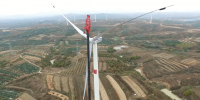 大唐在魯最大風電項目首批機組成功<font color=