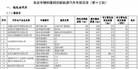 第13批免購置稅新能源車型目錄發(fā)布 465款車型入選