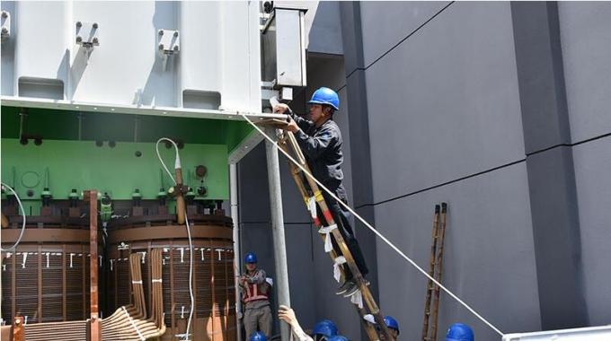 國(guó)網(wǎng)莆田供電公司順利完成110千伏湄洲變主變吊罩檢查