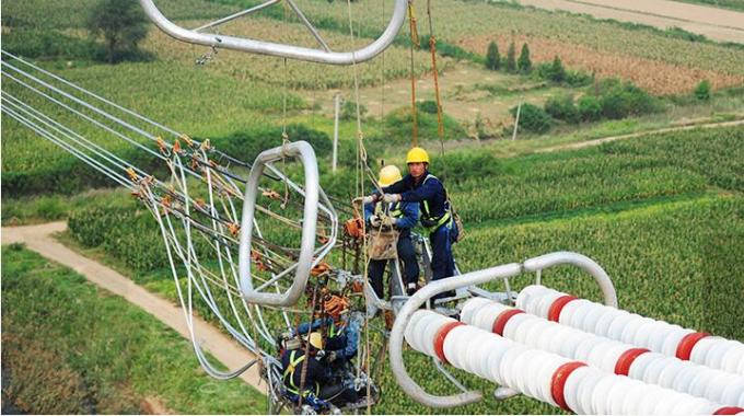 蒙西-天津南1000千伏特高壓線路18標(biāo)段全線貫通