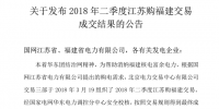 4月江蘇購福建交易成交8.757億千瓦時 1家核電5家火電企業(yè)中標(biāo)