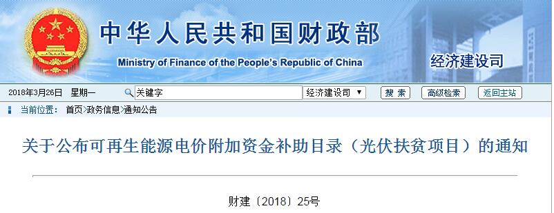 重磅：財(cái)政部戶用光伏扶貧電站名單來了！補(bǔ)貼優(yōu)先發(fā)放