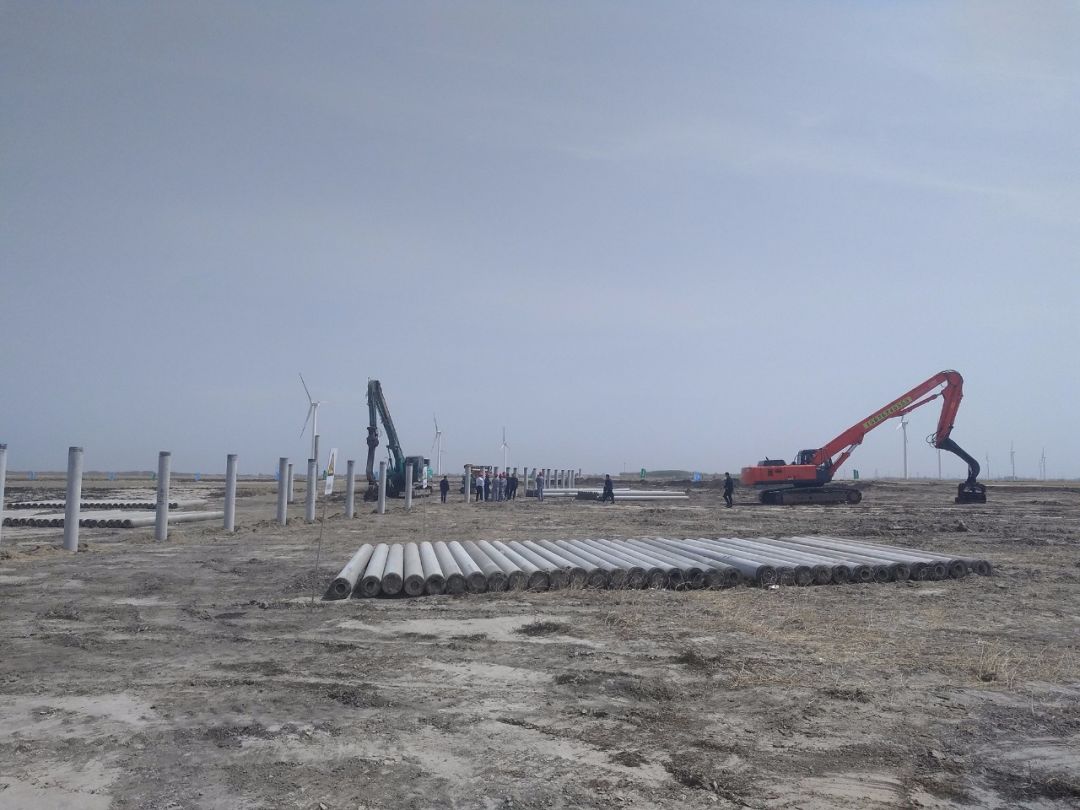 直擊光伏領跑者第一開工現(xiàn)場