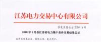 江蘇 | 2018年6月集中競(jìng)價(jià)交易結(jié)果：成交電量33.31億千瓦時(shí)！