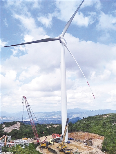 福建漳平紅尖山風(fēng)電場組預(yù)計年底完工