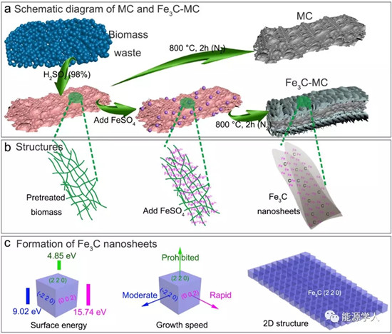 生物質(zhì)里開出了花：超薄Fe3C納米片助力鋰硫電池