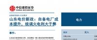 山東電價新政簡評：自備電廠成本提升 統(tǒng)調(diào)火電利大于弊