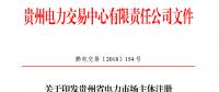 關(guān)于印發(fā)貴州省電力市場(chǎng)主體注冊(cè)管理辦法的通知