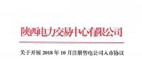 陜西電力交易中心關(guān)于開展2018年10月注冊售電公司入市協(xié)議簽訂及數(shù)字安全證書辦理綁定工作的通知